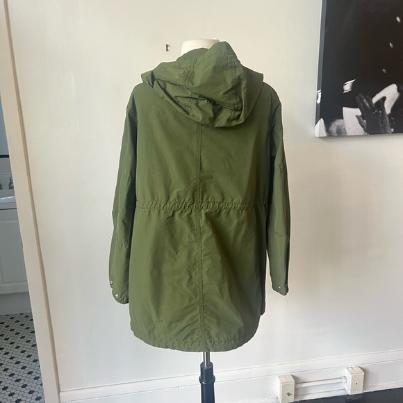 J. Crew Utility Hooded Lightweight Military Olive Green Jacket - Picture 6 of 9
